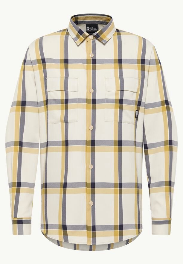White Men Jack Wolfskin Steinwand Shirts | 23603229