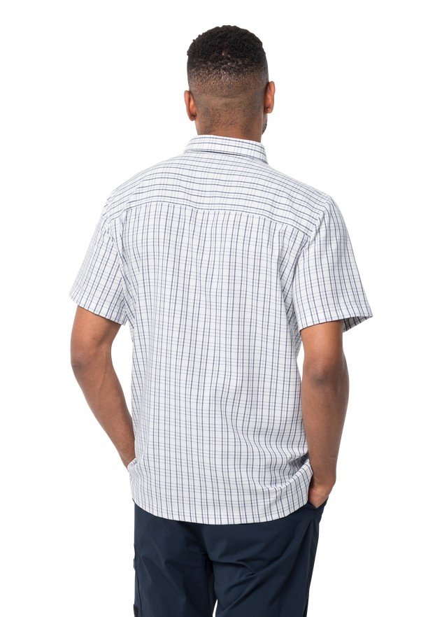 White Men Jack Wolfskin Thompson Shirts | 73597137