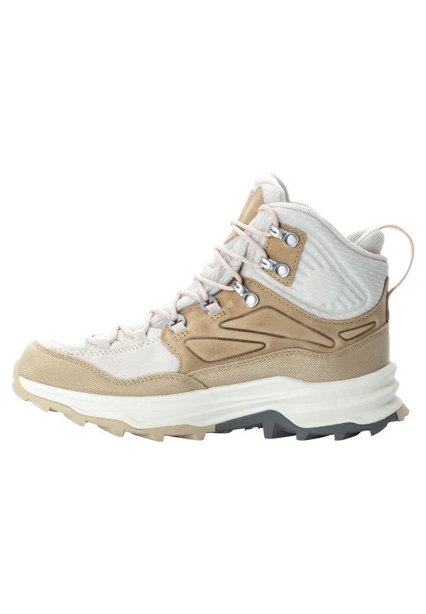 White Women Jack Wolfskin Cyrox Texapore Mid Hiking Shoes | 46174154