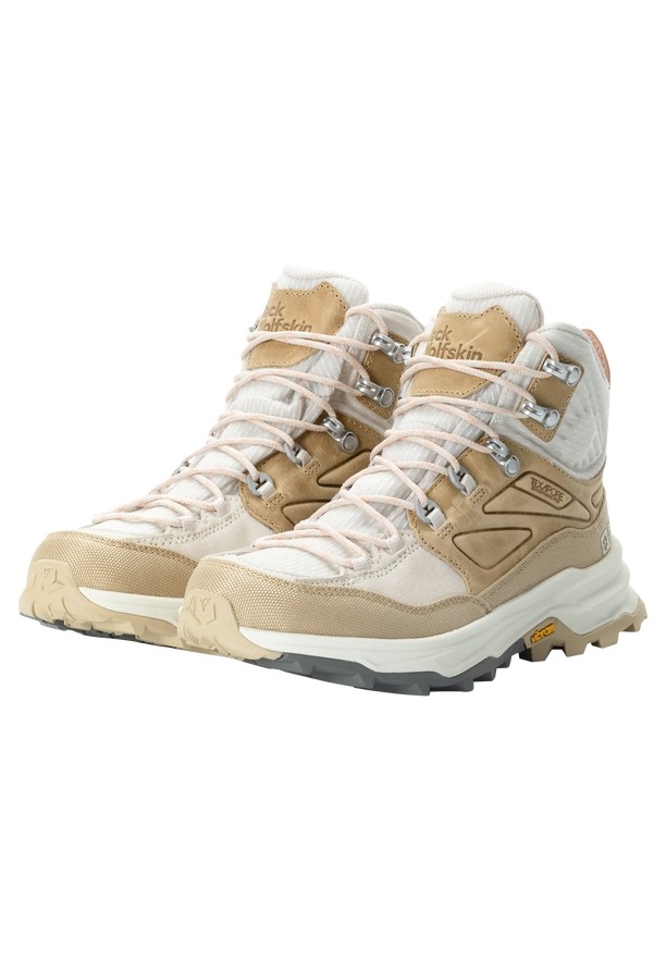 White Women Jack Wolfskin Cyrox Texapore Mid Hiking Shoes | 46174154