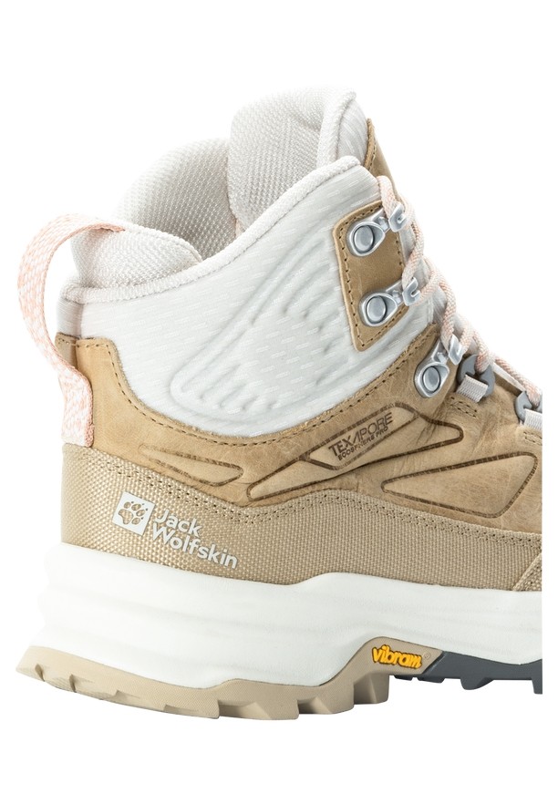 White Women Jack Wolfskin Cyrox Texapore Mid Hiking Shoes | 46174154