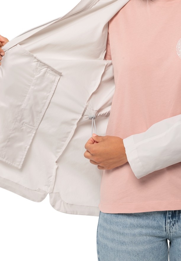 White Women Jack Wolfskin Desert Wind Softshell Jackets | 52653879