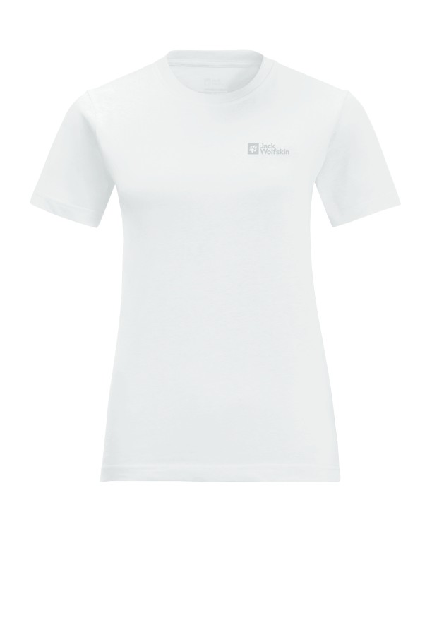 White Women Jack Wolfskin Essential T Shirts | 80617421