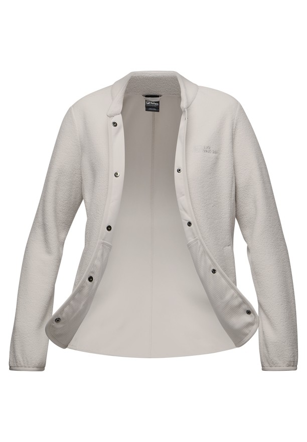White Women Jack Wolfskin Light Curl Fleece Jackets | 97041650