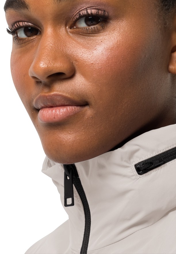 White Women Jack Wolfskin Norden Port Raincoat | 45239877