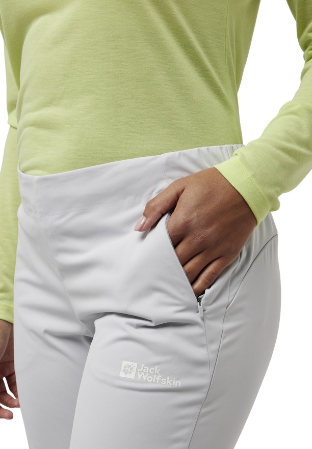 White Women Jack Wolfskin Prelight Pro Pant Pants | 92789817