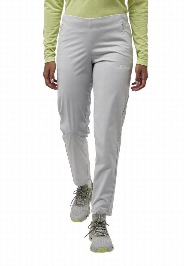 White Women Jack Wolfskin Prelight Pro Pant Pants | 92789817
