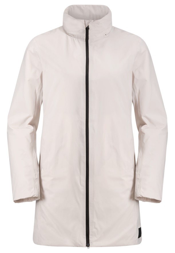 White Women Jack Wolfskin Textor Coats | 77825155