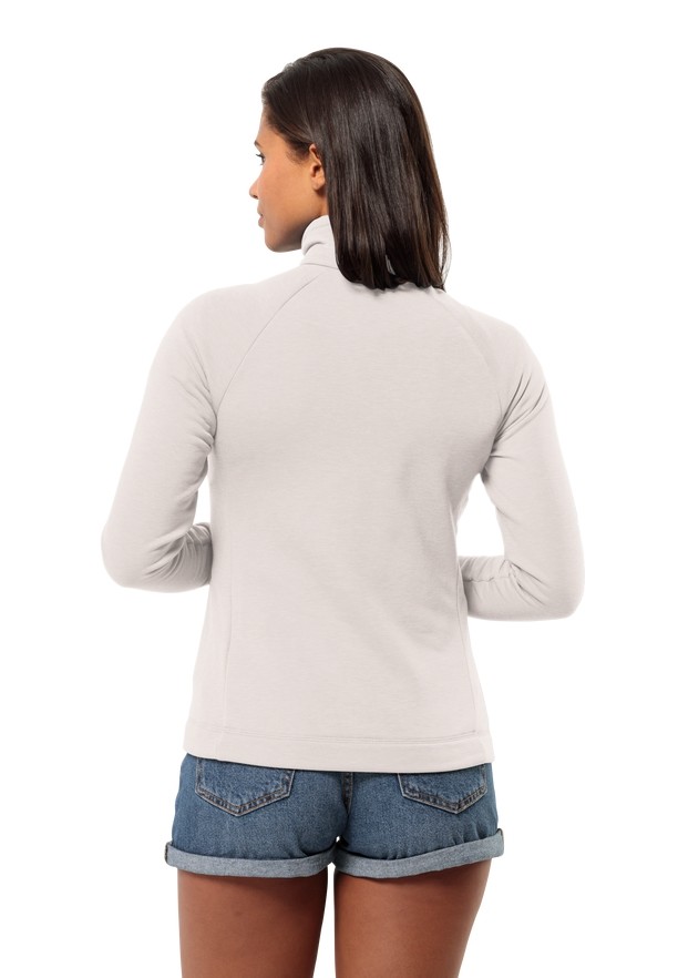 White Women Jack Wolfskin Waldsee Fleece Jackets | 76428411