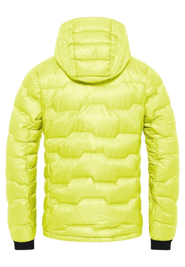 Yellow Men Jack Wolfskin Alpspitze Hoody Down Jackets | 39264329