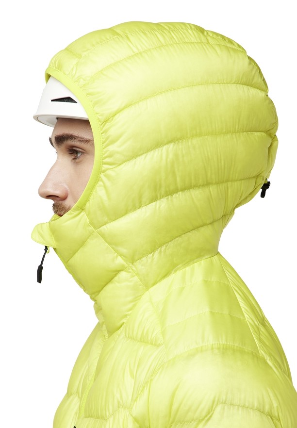 Yellow Men Jack Wolfskin Alpspitze Hoody Down Jackets | 39264329