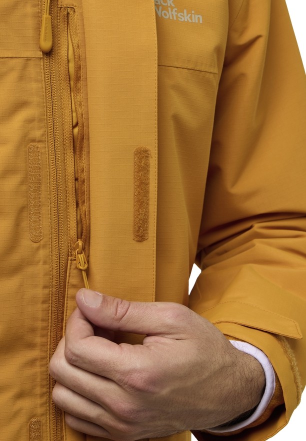 Yellow Men Jack Wolfskin Altenberg 3in1 Jackets | 59088391