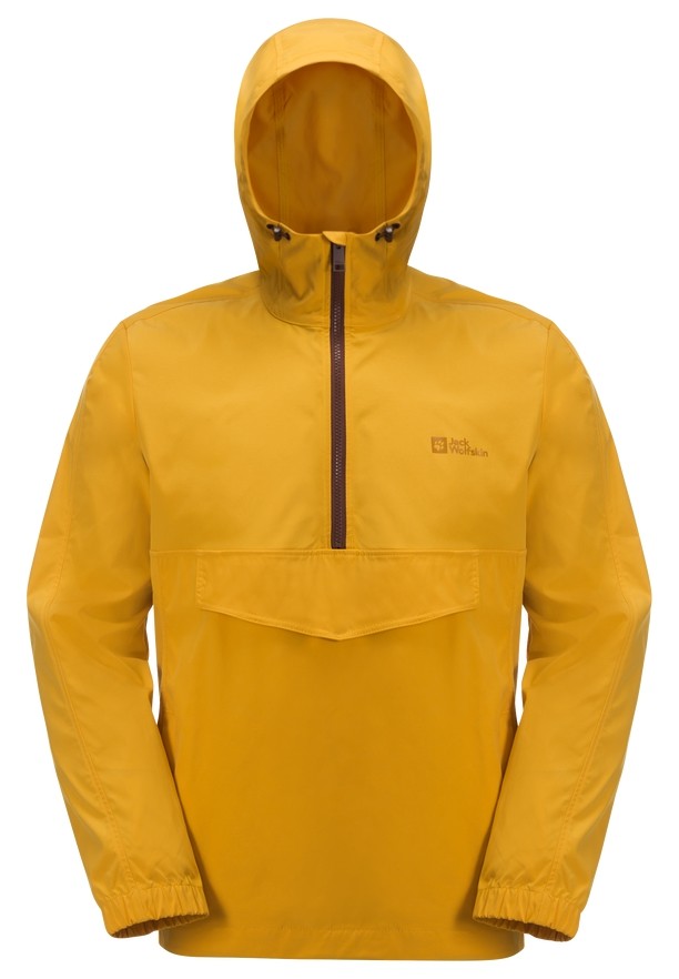 Yellow Men Jack Wolfskin Desert Wind Overhead Jackets | 34356827