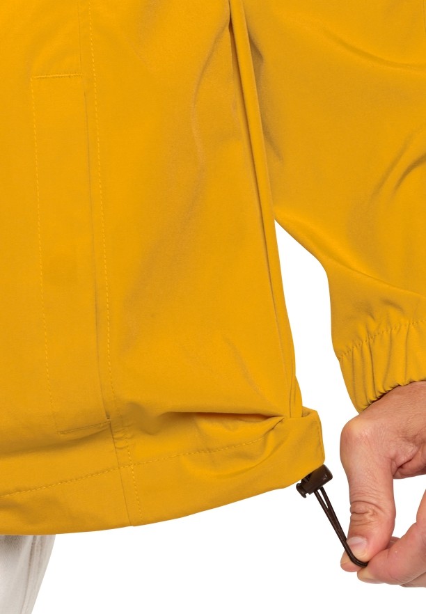 Yellow Men Jack Wolfskin Desert Wind Overhead Jackets | 34356827