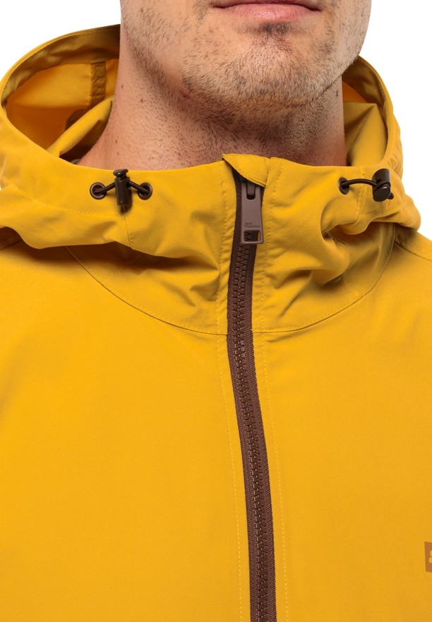 Yellow Men Jack Wolfskin Desert Wind Overhead Jackets | 34356827
