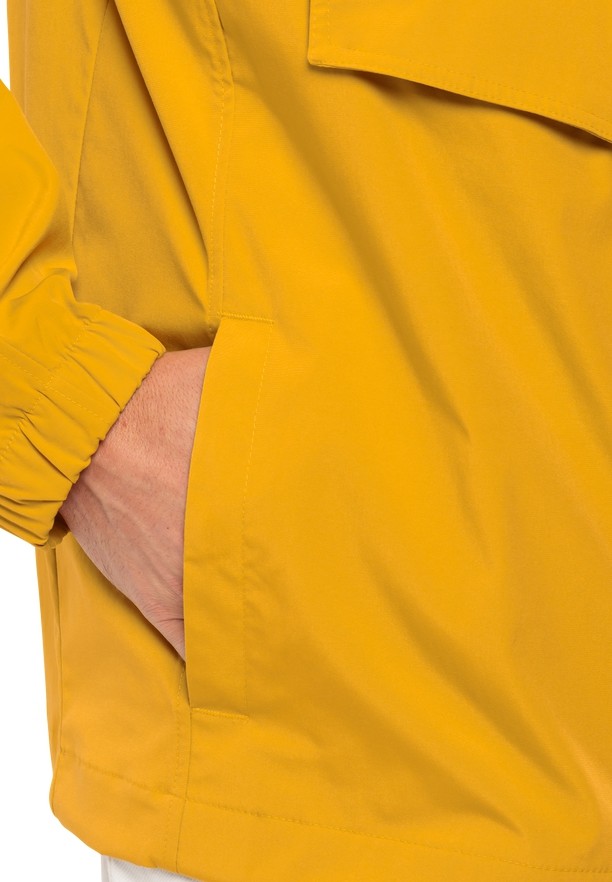 Yellow Men Jack Wolfskin Desert Wind Overhead Jackets | 34356827