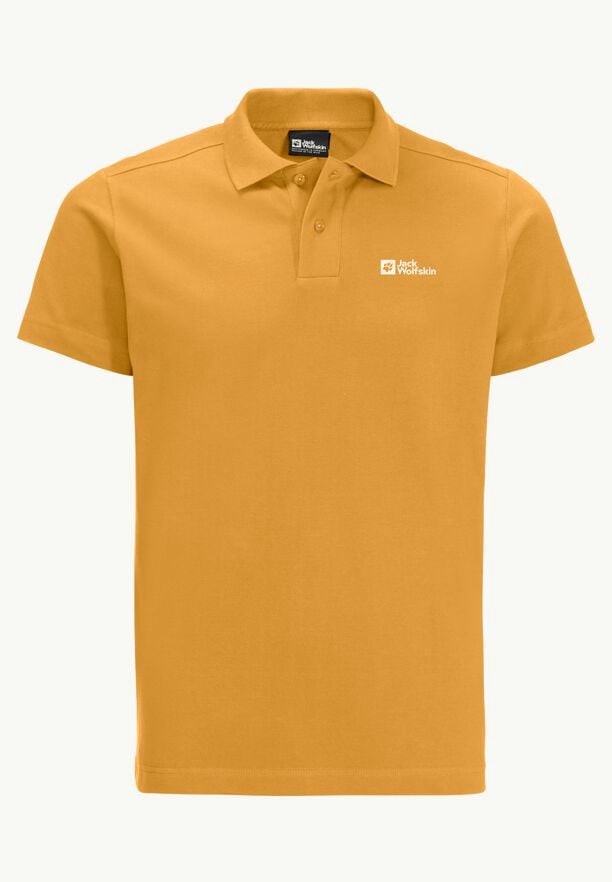 Yellow Men Jack Wolfskin Essential Polo Shirts | 95383416