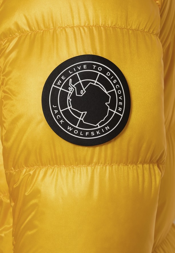 Yellow Men Jack Wolfskin Expdn Down Jackets | 93194911