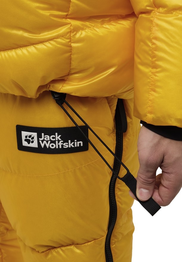 Yellow Men Jack Wolfskin Expdn Down Jackets | 93194911
