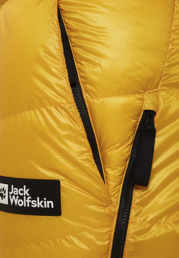 Yellow Men Jack Wolfskin Expdn Down Pants | 32910171