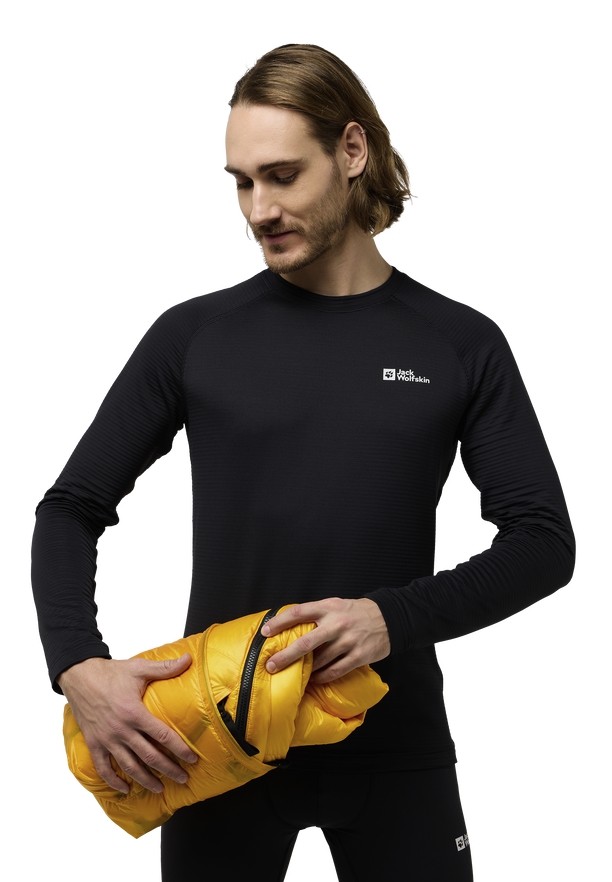 Yellow Men Jack Wolfskin Expdn Down Pants | 32910171