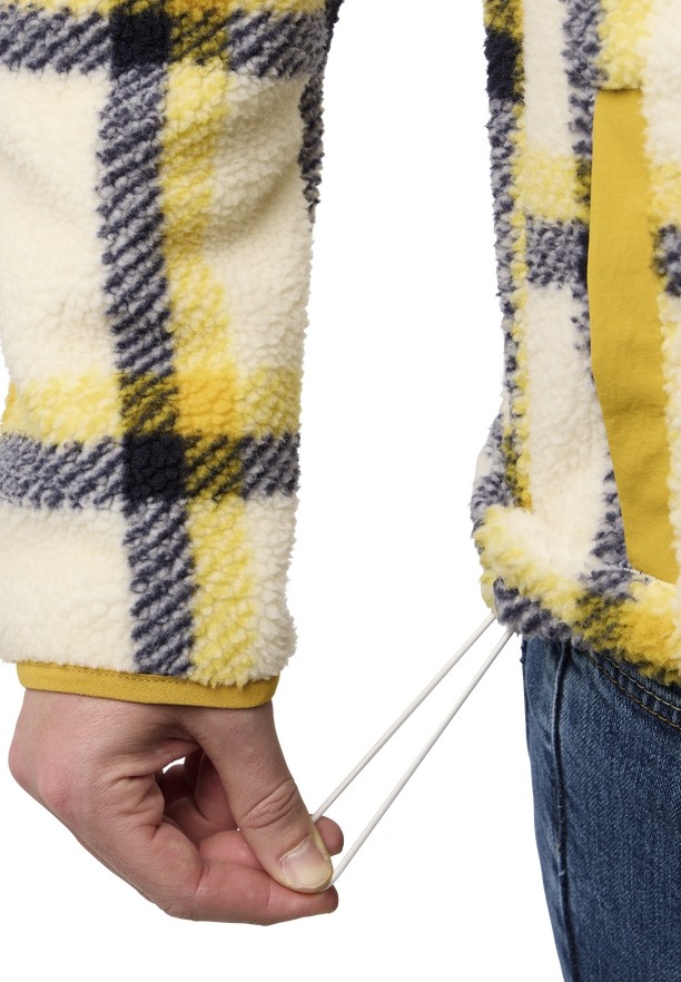 Yellow Men Jack Wolfskin Felslicht Check Fleece Jackets | 16790829
