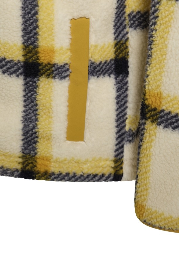Yellow Men Jack Wolfskin Felslicht Check Fleece Jackets | 16790829