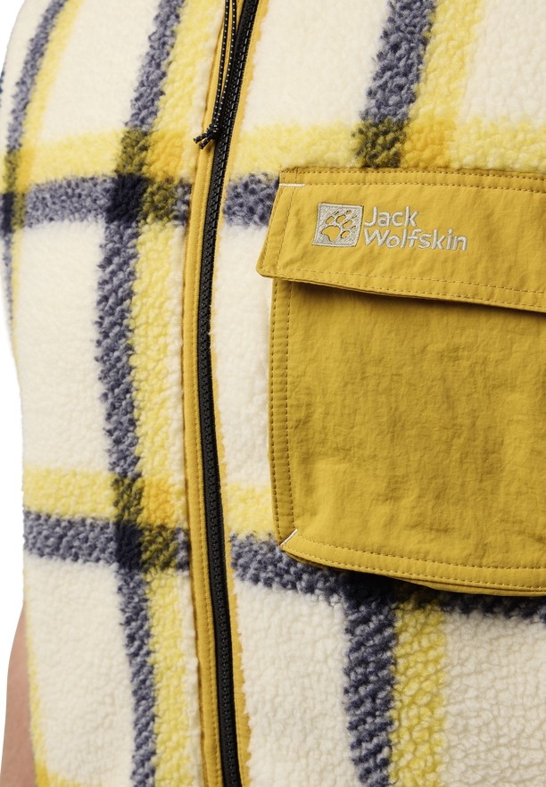 Yellow Men Jack Wolfskin Felslicht Check Vest | 63907344