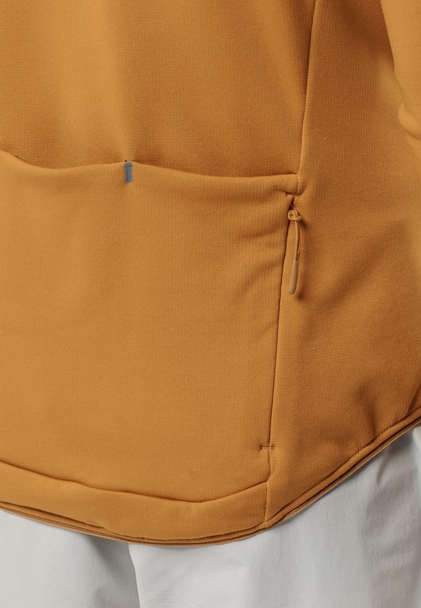 Yellow Men Jack Wolfskin Gravex Thermo Fz Fleece Jackets | 72188581