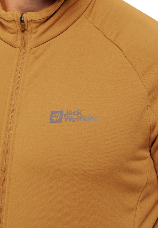 Yellow Men Jack Wolfskin Gravex Thermo Fz Fleece Jackets | 72188581