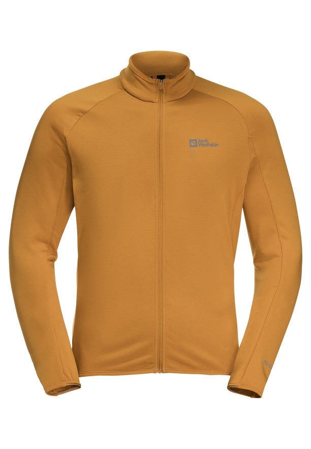 Yellow Men Jack Wolfskin Gravex Thermo Fz Fleece Jackets | 72188581