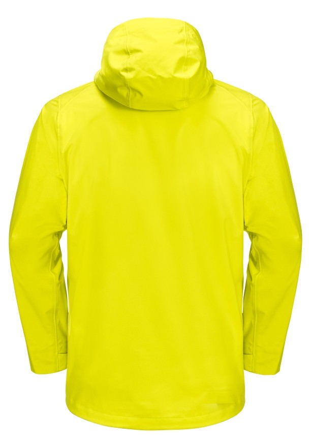 Yellow Men Jack Wolfskin Highest Peak 3l Rain Jackets | 21751469