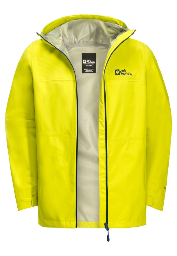 Yellow Men Jack Wolfskin Highest Peak 3l Rain Jackets | 21751469