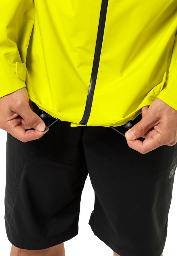 Yellow Men Jack Wolfskin Highest Peak 3l Rain Jackets | 21751469