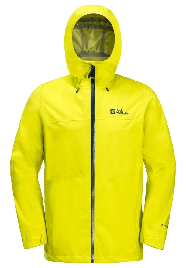 Yellow Men Jack Wolfskin Highest Peak 3l Rain Jackets | 21751469