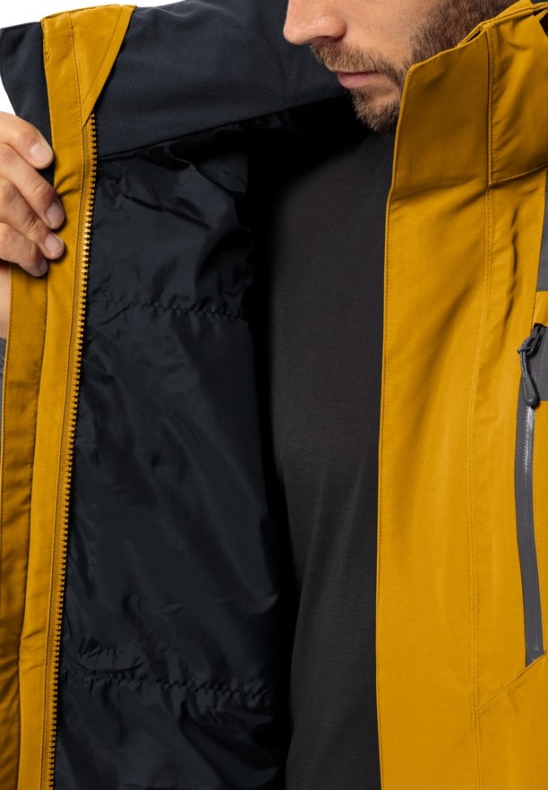 Yellow Men Jack Wolfskin Jasper 2l Rain Jackets | 78548705