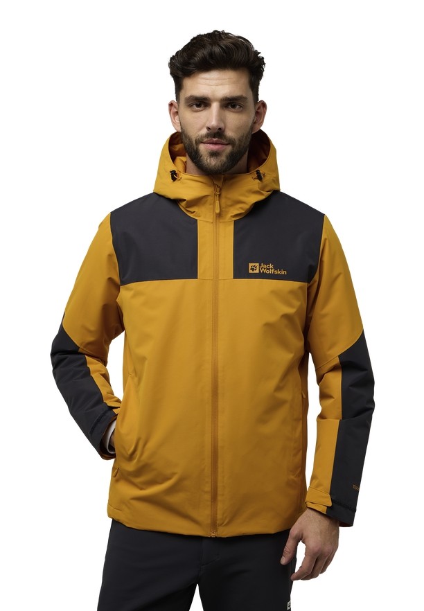 Yellow Men Jack Wolfskin Jasper Ins Winter Jackets | 77375245