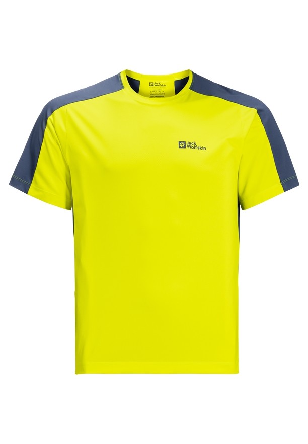 Yellow Men Jack Wolfskin Narrows T Shirts | 59148468