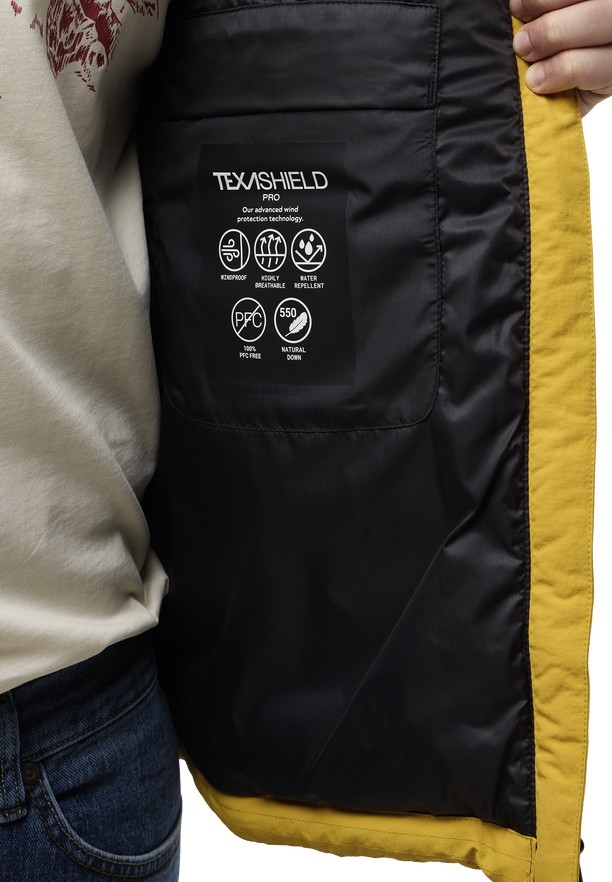 Yellow Men Jack Wolfskin Nordlicht Down Jackets | 95220741