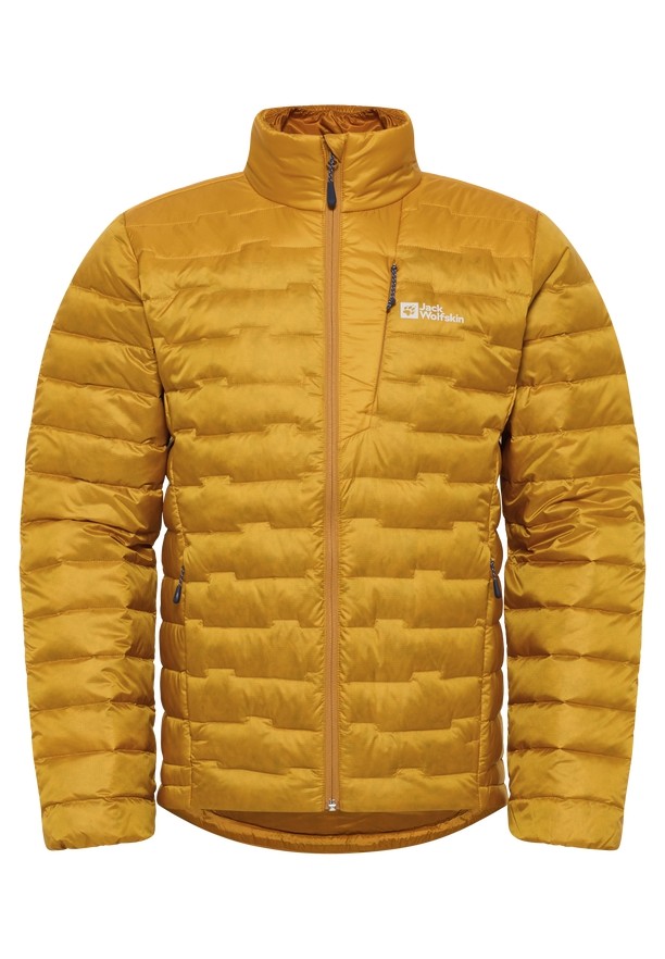 Yellow Men Jack Wolfskin Passamani Down Jackets | 84040703