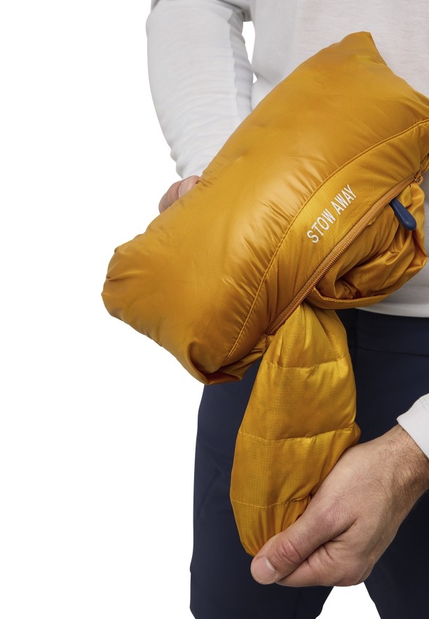 Yellow Men Jack Wolfskin Passamani Down Jackets | 84040703