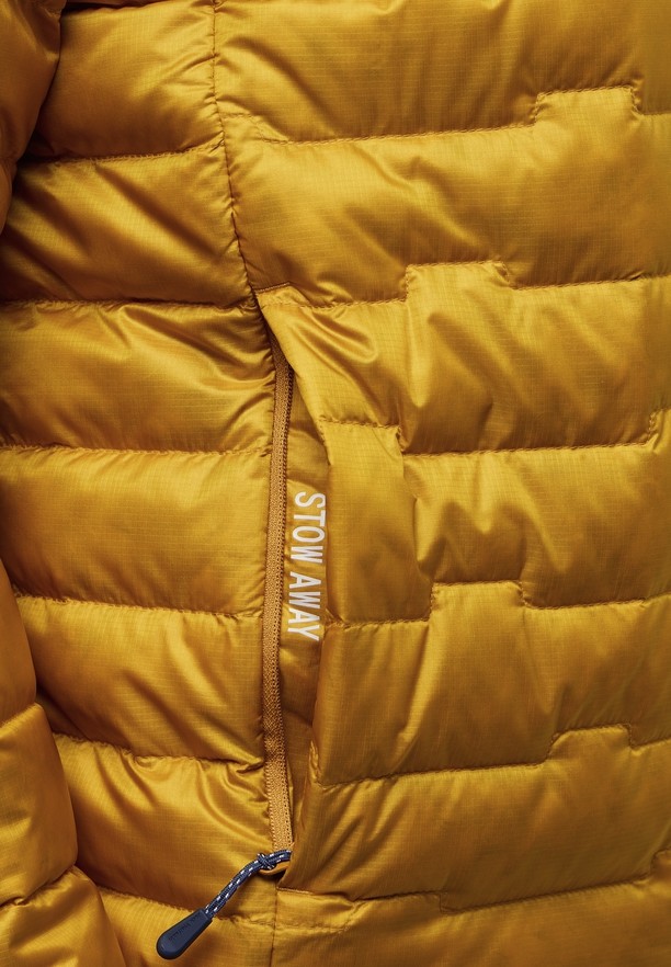 Yellow Men Jack Wolfskin Passamani Down Jackets | 84040703