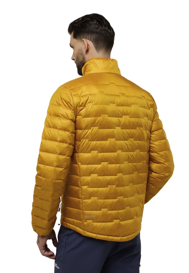 Yellow Men Jack Wolfskin Passamani Down Jackets | 84040703
