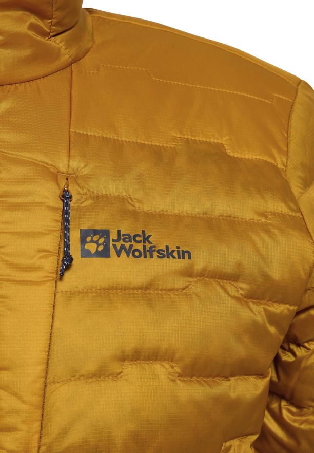 Yellow Men Jack Wolfskin Passamani Hoody Down Jackets | 10146659