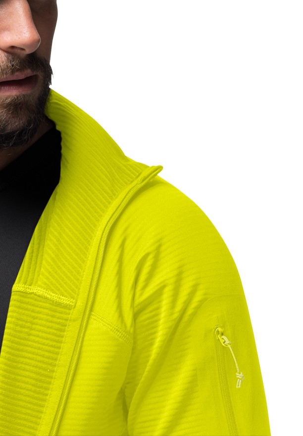 Yellow Men Jack Wolfskin Prelight Fz Fleece Jackets | 91115966