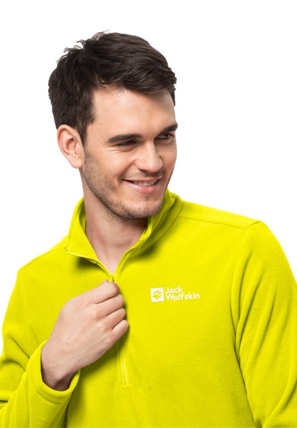 Yellow Men Jack Wolfskin Taunus Hz Jumpers | 58302557