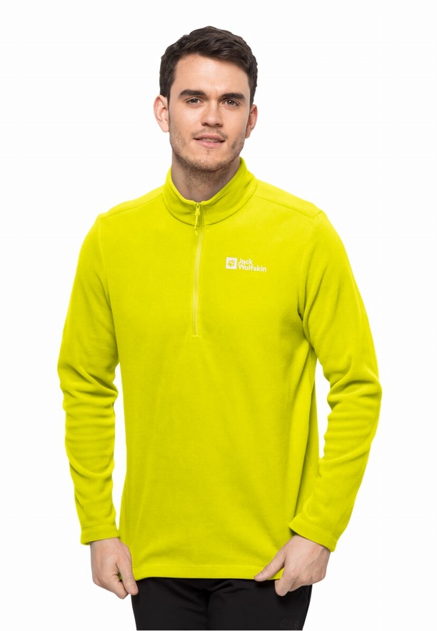 Yellow Men Jack Wolfskin Taunus Hz Jumpers | 58302557