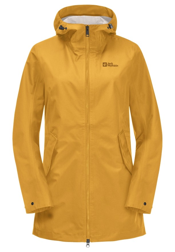 Yellow Women Jack Wolfskin Dakar Rain Coats | 43092887