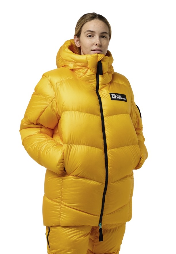 Yellow Women Jack Wolfskin Expdn Down Jackets | 60989203