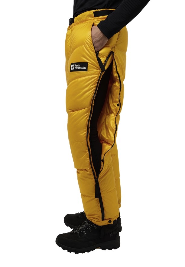 Yellow Women Jack Wolfskin Expdn Down Pants | 47317845
